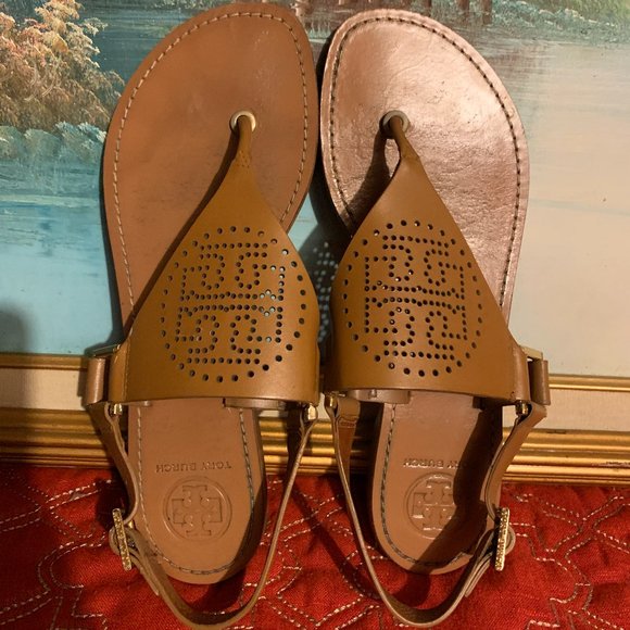 Tory Burch Shoes - TORY BURCH Leather Sandals Tan Sand Women's Size 9